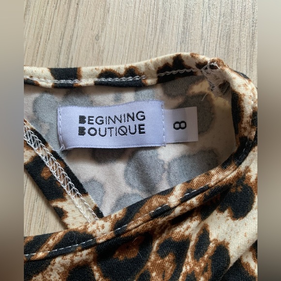 Backless leopard print crop top - Picture 3 of 5